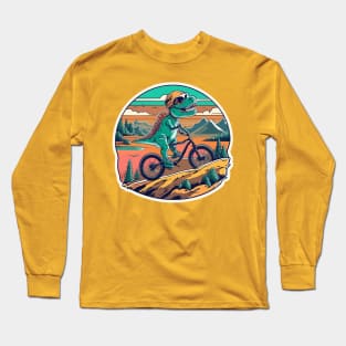 T-Rex Mountain Biking Adventure Long Sleeve T-Shirt